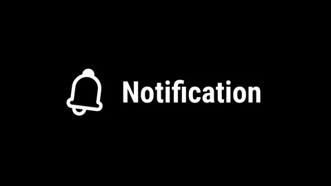 Bell Notification Label Stock Footage 334461821