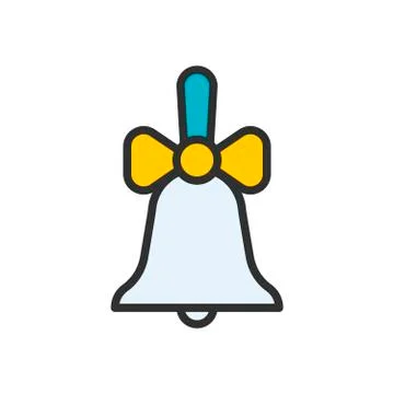 Bell Outline Icon Stock Illustration
