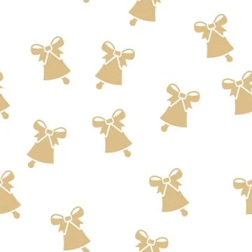 Bell pattern background cover creative design. 100 percent seamless. Wallpaper Stock Illustration