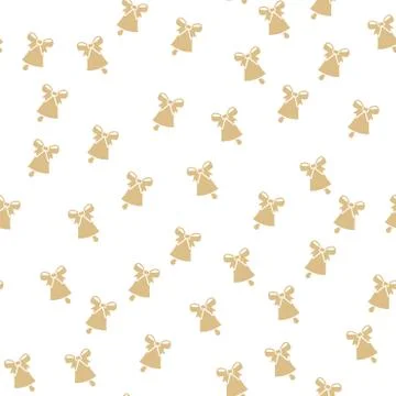 Bell pattern background cover creative design. 100 percent seamless. Wallpaper Stock Illustration
