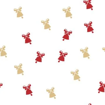 Bell pattern background cover creative design. 100 percent seamless. Wallpaper Stock Illustration