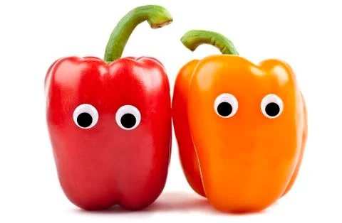 Bell Pepper Characters Foto stock