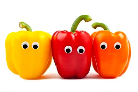 Bell Pepper Characters Foto stock
