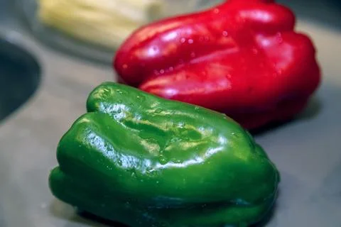 Bell pepper for dinner Stock Photos
