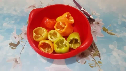 Bell Pepper Stock Footage 137194217