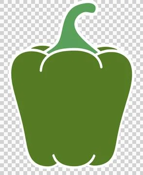 Bell pepper green 스톡 일러스트