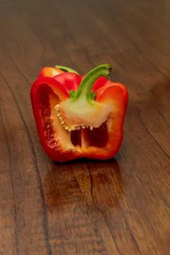 Bell pepper half Stock Photos