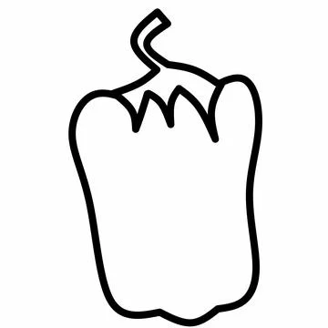 Bell pepper icon vector illustration Illustrazione stock