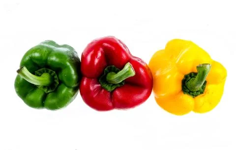 Bell pepper isolated on white background Stock Photos