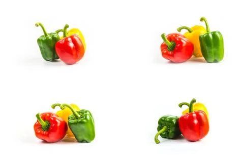 Bell pepper isolated on white background Stock Photos