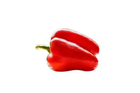 Bell pepper isolated white background Stock Photos