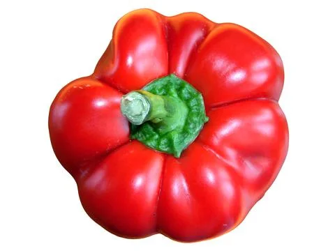 Bell pepper isolated on white background Fotos de archivo