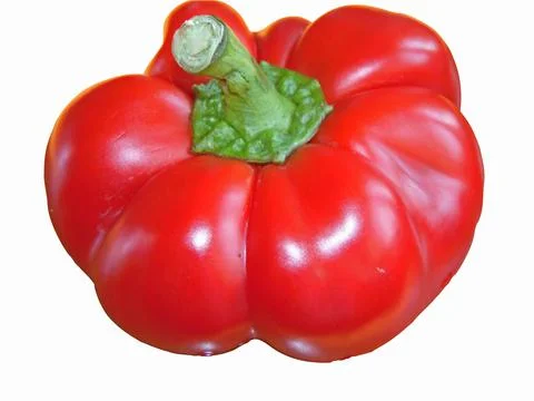 Bell pepper isolated on white background Stockfoto's