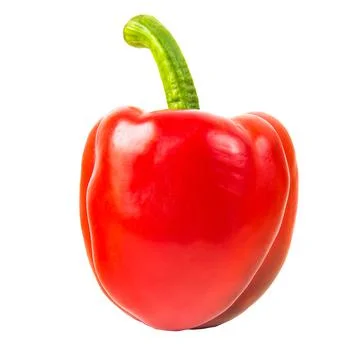 Bell pepper isolated on white background Clipping path Stock Photos