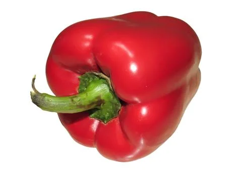 Bell pepper isolated on white Foto stock