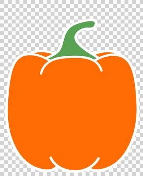 Bell pepper orange 스톡 일러스트