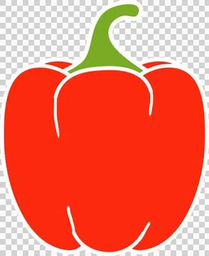 Bell pepper red 스톡 일러스트