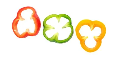 Bell pepper slice Stock Photos