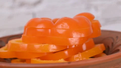 Bell pepper slices Stock Footage 326994127