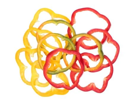 Bell pepper slices Stock Photos