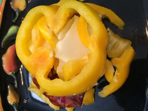 Bell Pepper Stackup Stock Photos