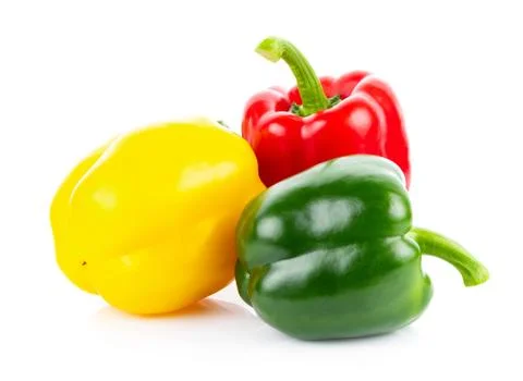 Bell pepper on white background 写真素材