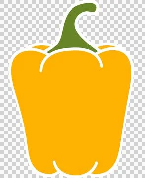 Bell pepper yellow Stock Illustration