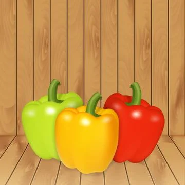 Bell peppers Stock Illustration