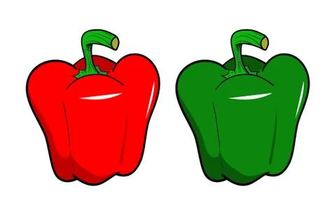 Bell Peppers Stock Illustration