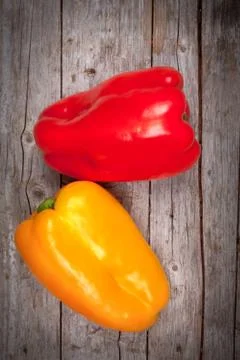 Bell peppers Stockfoto's