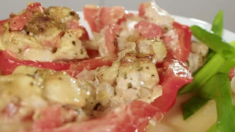 Bell peppers stuffed with meat Stock-Footage 165793488