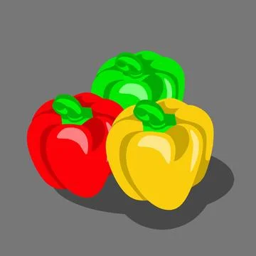 Bell peppers vector illustration Stock Illustration