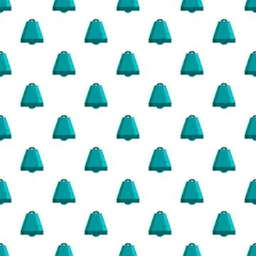Bell repeating pattern forming a seamless graphic design 库存插图