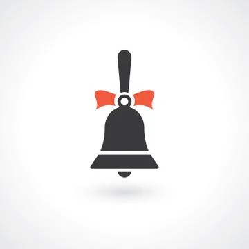 Bell with ribbons Stock Illustration