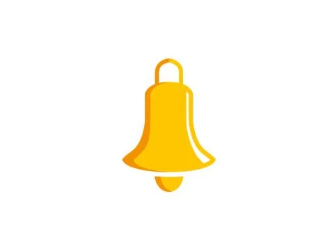 Bell ring logo Stock Illustration