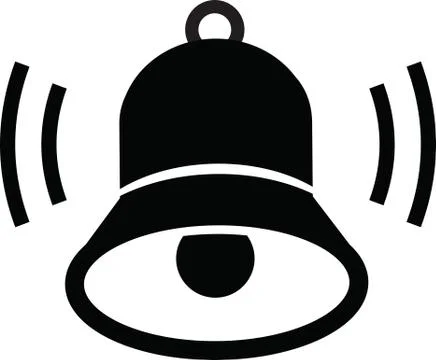 Bell ringing icon Illustrazione stock
