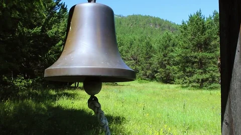 The bell is ringing вeautiful background Stock Footage 78252793