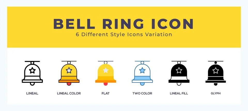 Bell set of vector icon. For web. and mobile app Stock Illustration