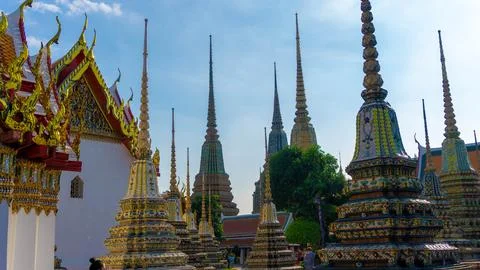 Bell shape temple in Wat Pho Temple in Bangkok, Thailand Stock-Fotos