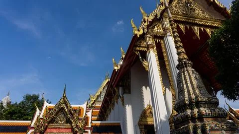 Bell shape temple in Wat Pho Temple in Bangkok, Thailand Stock Photos