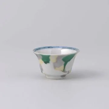 Bell-Shaped Cup with Egg and Spinach Pattern and Cock Among Plants. Bell-s... Stock Photos