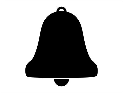 Bell silhouette vector art Stock Illustration