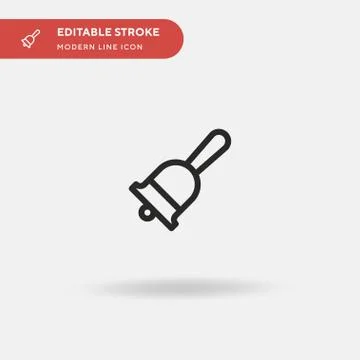 Bell Simple vector icon. Illustration symbol design template for web mobile U Stock Illustration