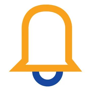 Bell Thin Line Icon, Ring And Alert, Alarm Sign Stock Illustration