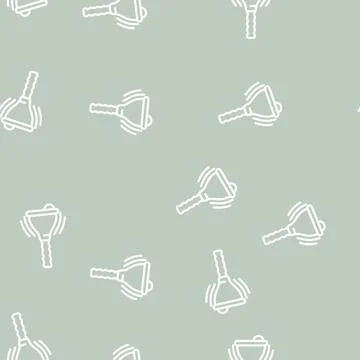 Bell tool line vector seamless pattern Stock Illustration