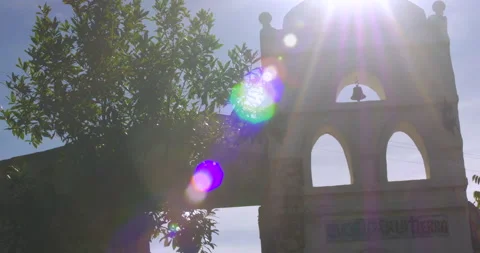 Bell tower in buddhist monastery Stock Footage 233108070