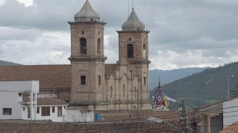 Bell Tower in Columbia  Stock Footage 120580689