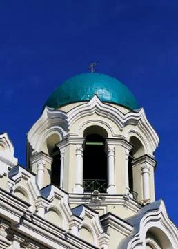 Bell tower with a dome Stock Photos