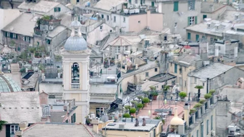 Bell tower in Genova 스톡 동영상 278378813