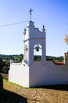 Bell tower of Hermitage of "Nuestra Segnora de la Esperanza" , Hope virgin  in a Stock Photos